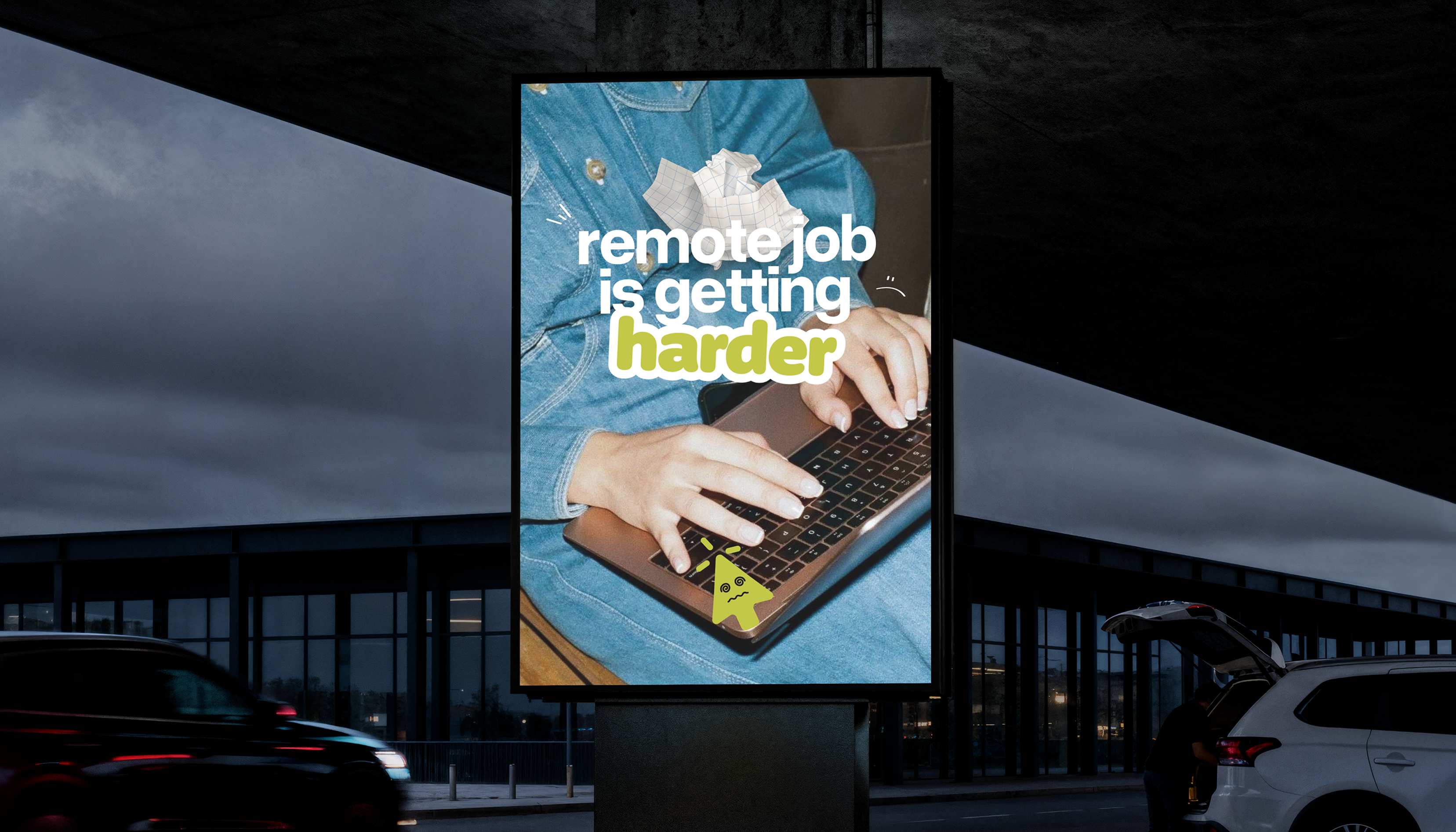 click&match billboard: remote job is getting harder